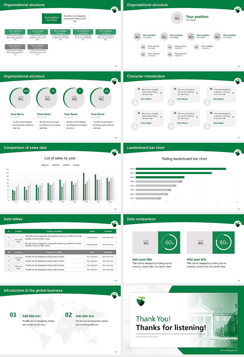 University of South Carolina-Upstate Academic Presentation/Research Findings Report PPT Template16:9 ratio PPT effect preview image4