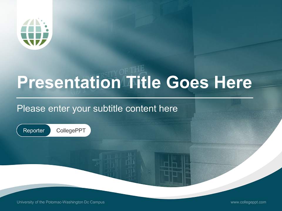 University of the Potomac-Washington Dc Campus Lecture Sharing and Networking Event PPT Template4:3 ratio PPT effect preview image4