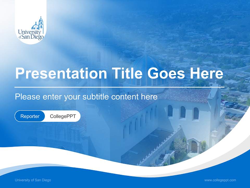 University of San Diego Lecture Sharing and Networking Event PPT Template4:3 ratio PPT effect preview image4