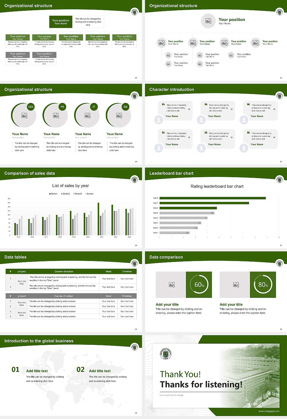 University of Puerto Rico-Utuado Academic Presentation/Research Findings Report PPT Template16:9 ratio PPT effect preview image4
