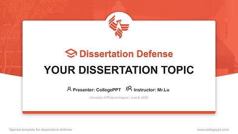 University of Phoenix-Virginia Graduation Thesis Defense PPT Template