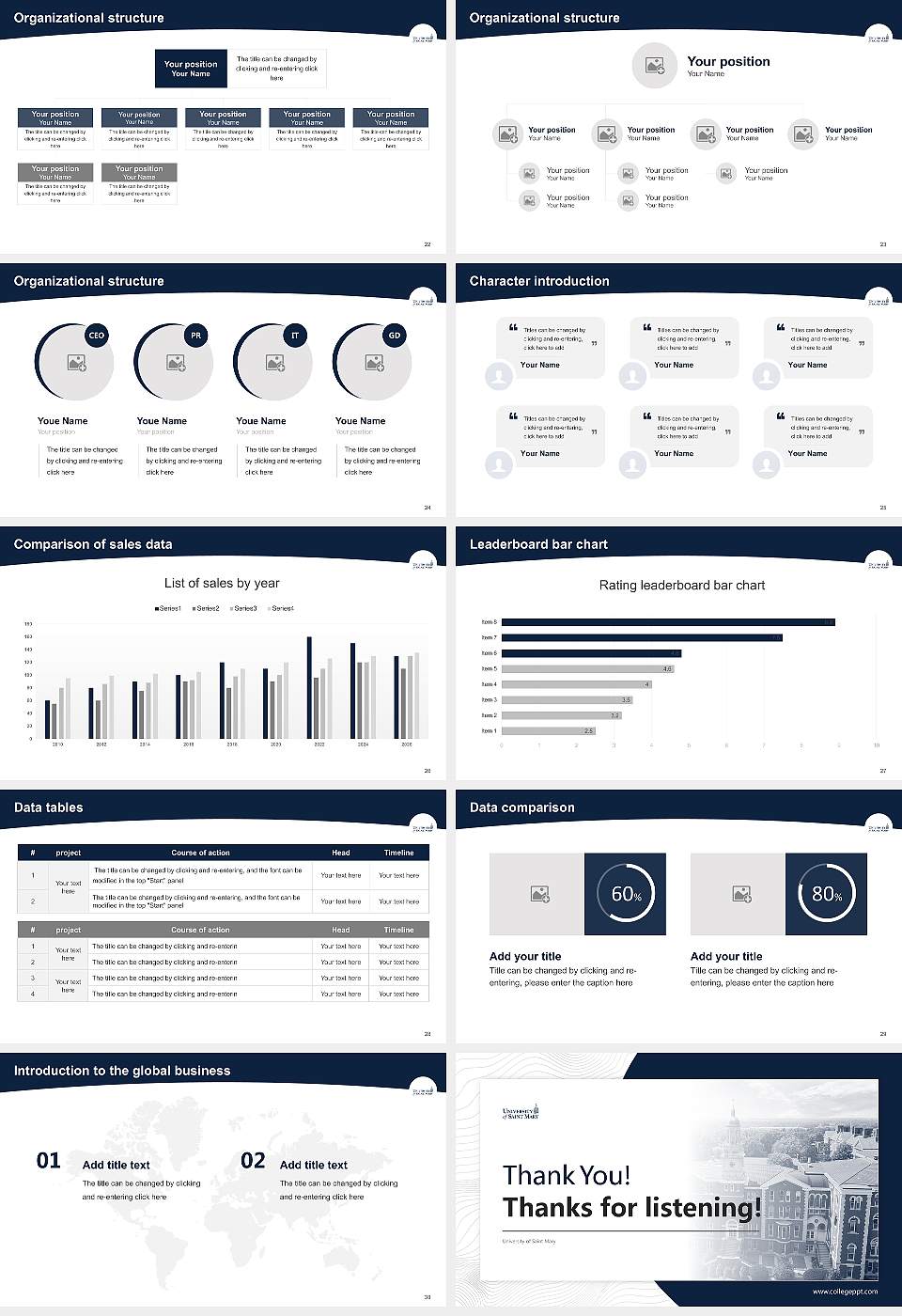 University of Saint Mary Academic Presentation/Research Findings Report PPT Template16:9 ratio PPT effect preview image4