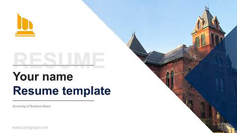 University of Southern Maine Resume PPT Template