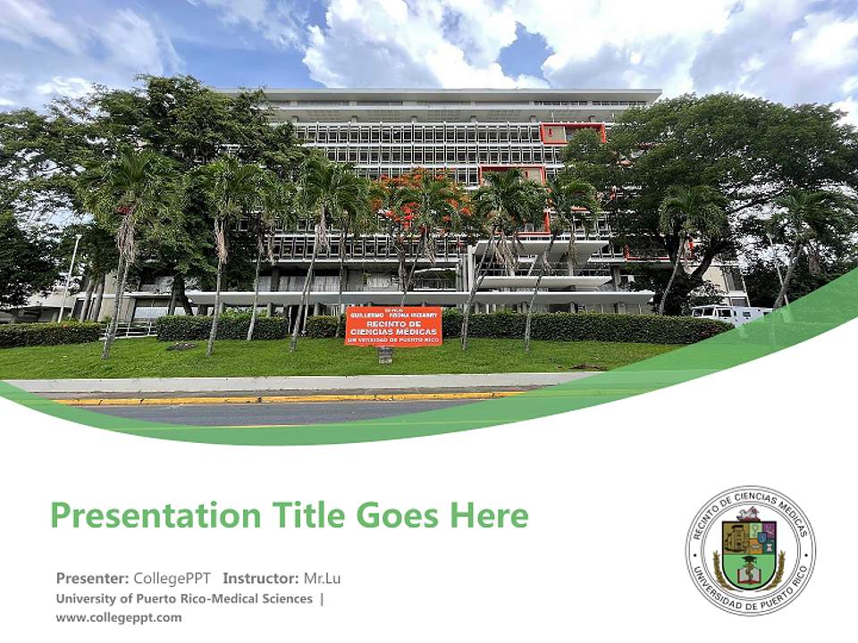 University of Puerto Rico-Medical Sciences Course/Courseware Creation PPT Template4:3 ratio PPT effect preview image5