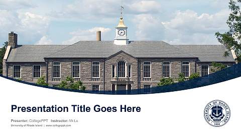 University of Rhode Island Course/Courseware Creation PPT Template