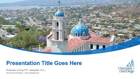 University of San Diego Course/Courseware Creation PPT Template