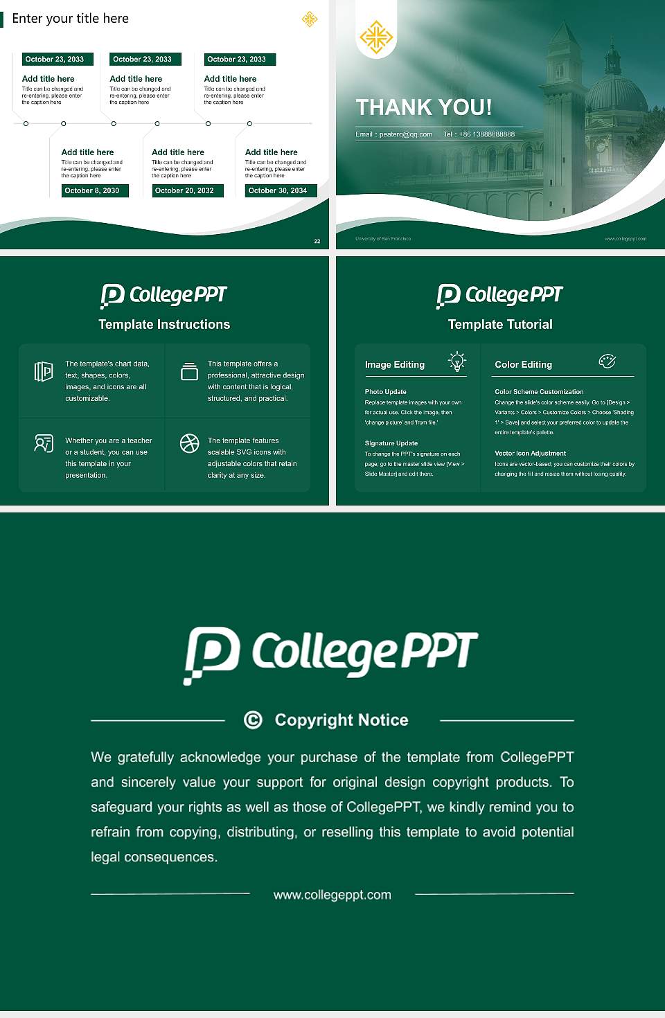 University of San Francisco Lecture Sharing and Networking Event PPT Template4:3 ratio PPT effect preview image4
