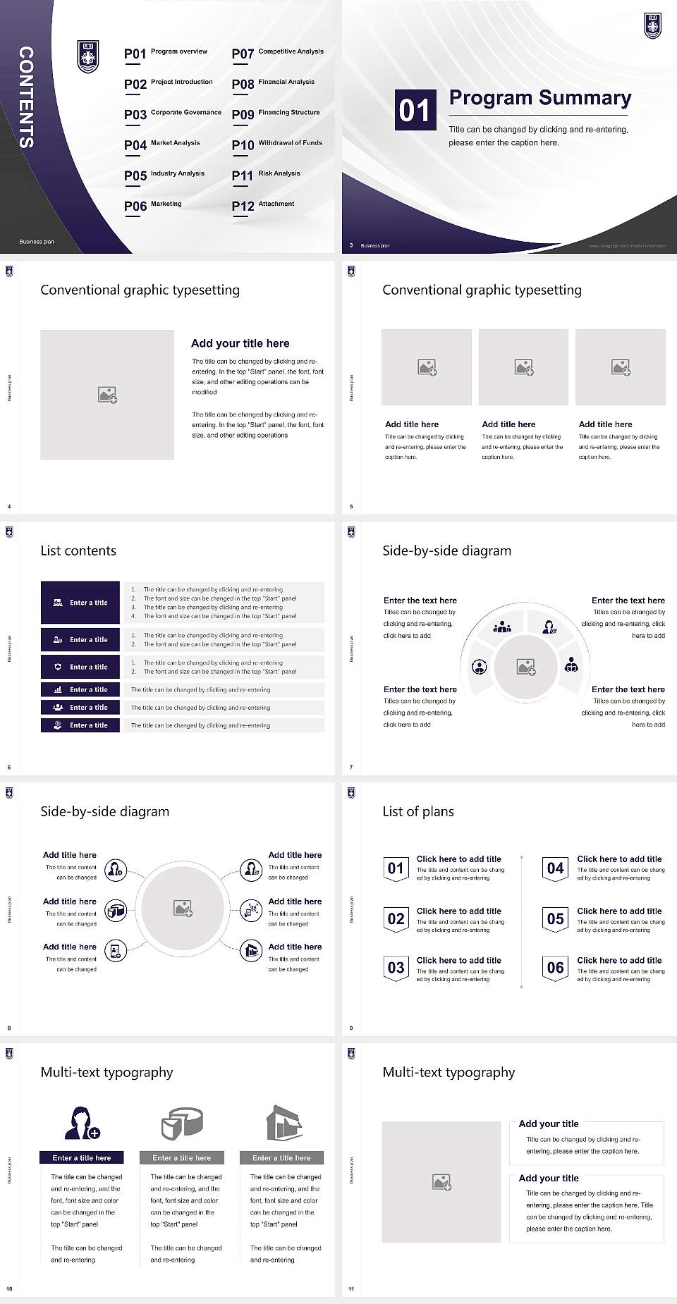 University of Portland Competition/Entrepreneurship Contest PPT Template4:3 ratio PPT effect preview image2