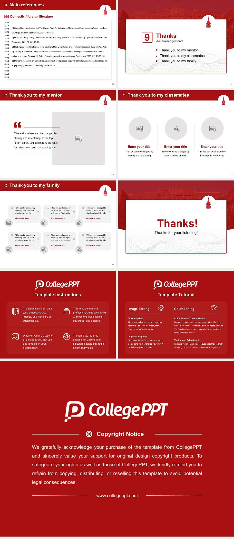 University of the Incarnate Word Graduation Thesis Defense PPT Template4:3 ratio PPT effect preview image7
