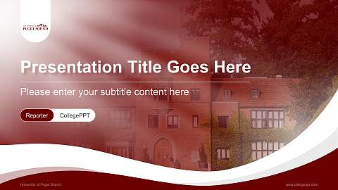 University of Puget Sound Lecture Sharing and Networking Event PPT Template