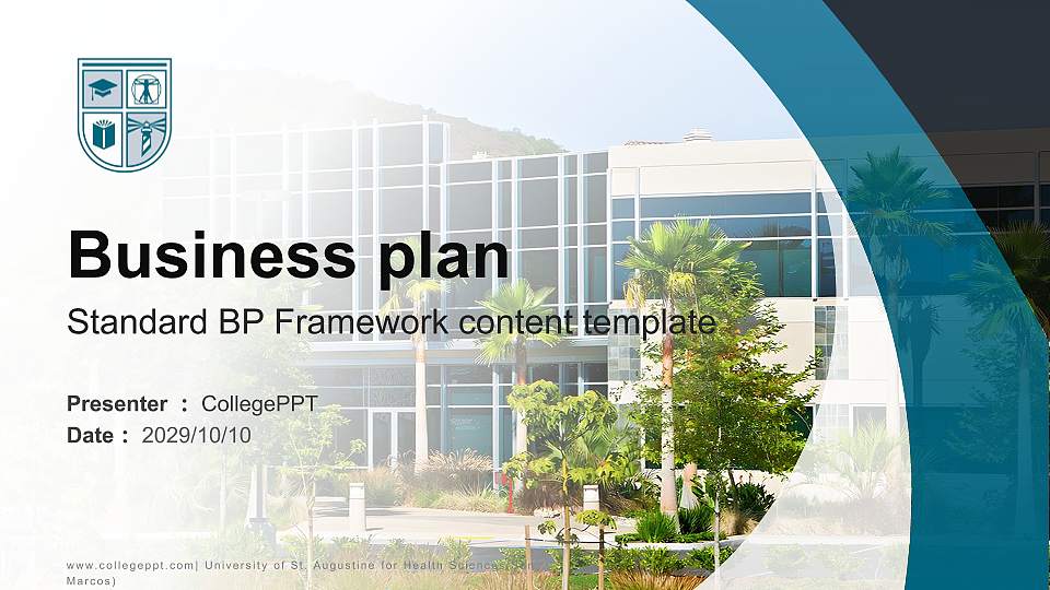 University of St. Augustine for Health Sciences(San Marcos) Competition/Entrepreneurship Contest PPT Template16:9 ratio PPT effect preview image