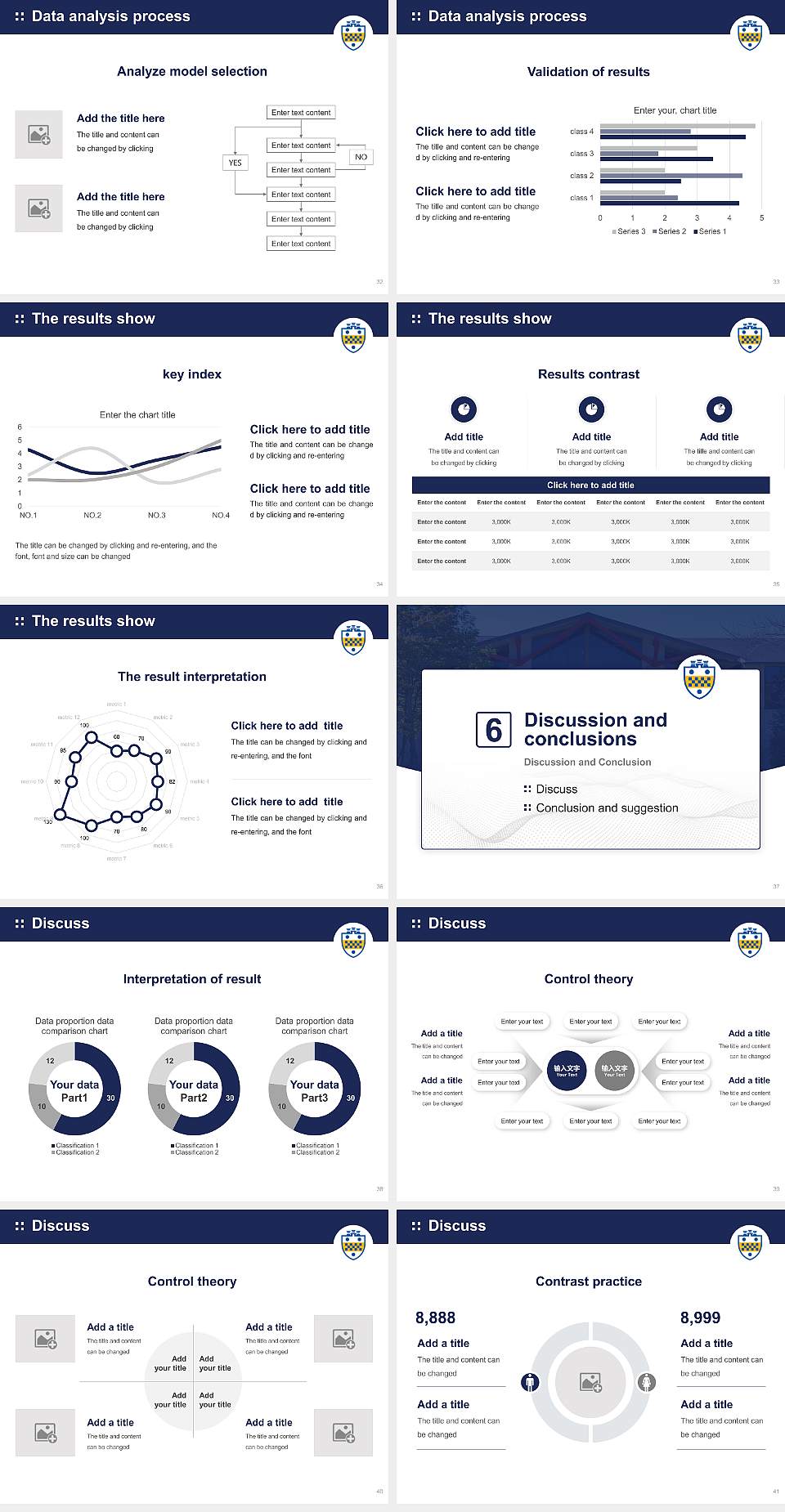 University of Pittsburgh-Johnstown Graduation Thesis Defense PPT Template4:3 ratio PPT effect preview image5