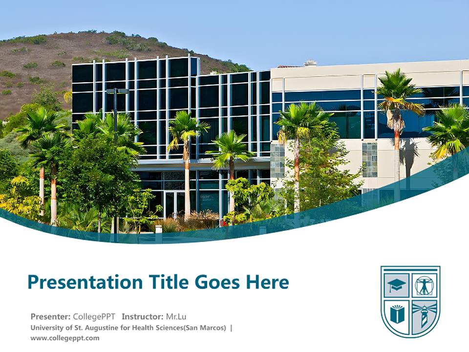 University of St. Augustine for Health Sciences(San Marcos) Course/Courseware Creation PPT Template4:3 ratio PPT effect preview image5