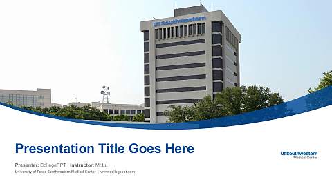 University of Texas Southwestern Medical Center Course/Courseware Creation PPT Template