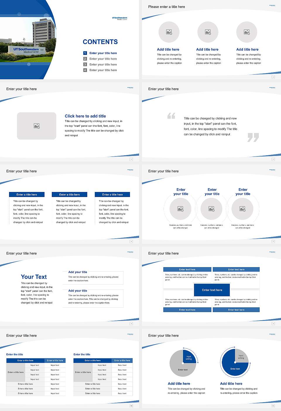 University of Texas Southwestern Medical Center Course/Courseware Creation PPT Template16:9 ratio PPT effect preview image2