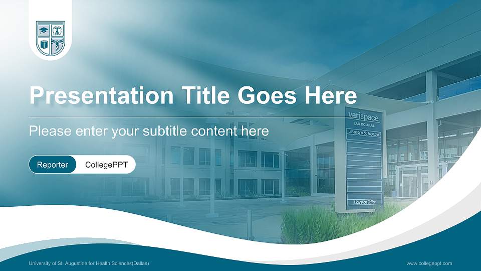 University of St. Augustine for Health Sciences(Dallas) Lecture Sharing and Networking Event PPT Template16:9 ratio PPT effect preview image1