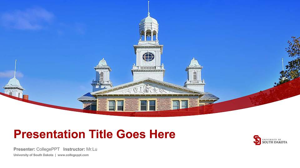 University of South Dakota Course/Courseware Creation PPT Template16:9 ratio PPT effect preview image