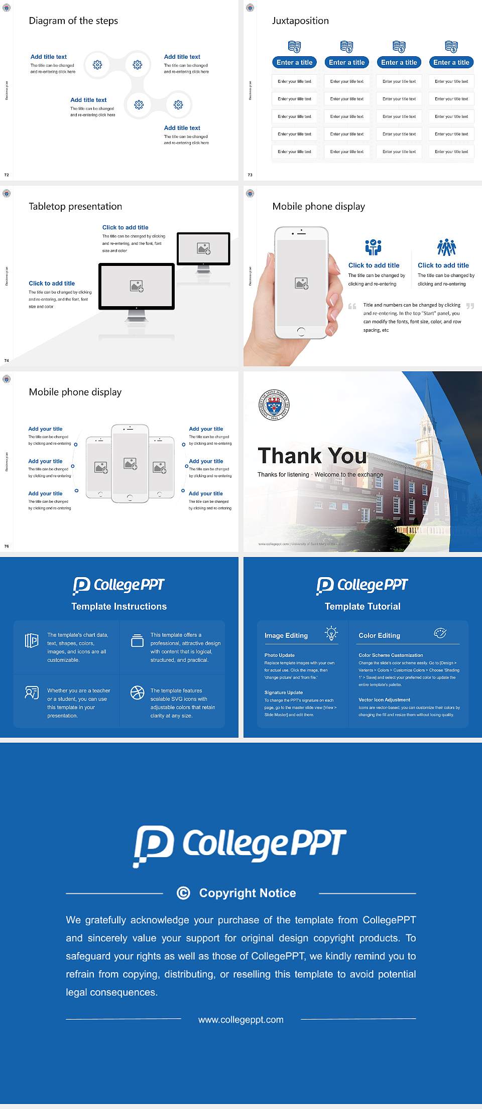 University of Saint Mary of the Lake Competition/Entrepreneurship Contest PPT Template4:3 ratio PPT effect preview image9