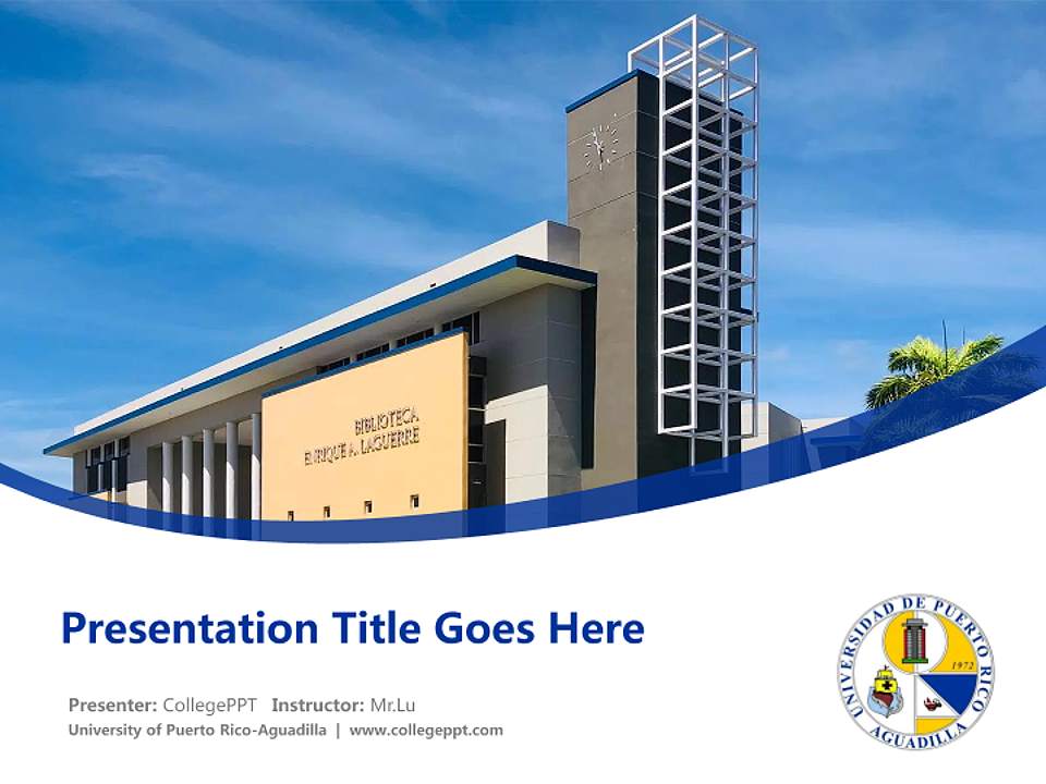 University of Puerto Rico-Aguadilla Course/Courseware Creation PPT Template4:3 ratio PPT effect preview image5