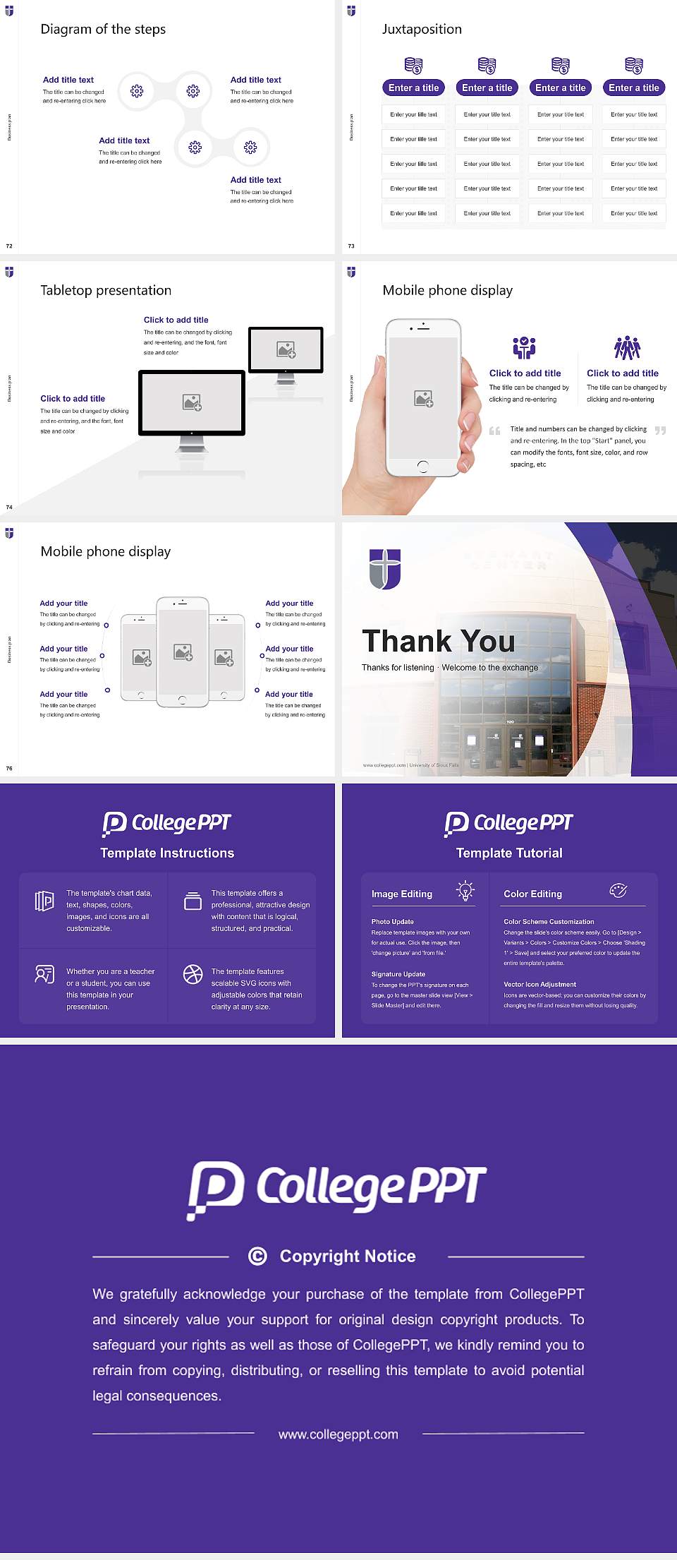 University of Sioux Falls Competition/Entrepreneurship Contest PPT Template4:3 ratio PPT effect preview image9