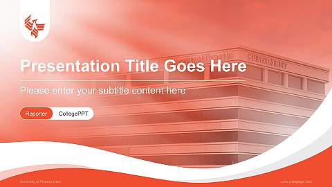 University of Phoenix-Utah Lecture Sharing and Networking Event PPT Template