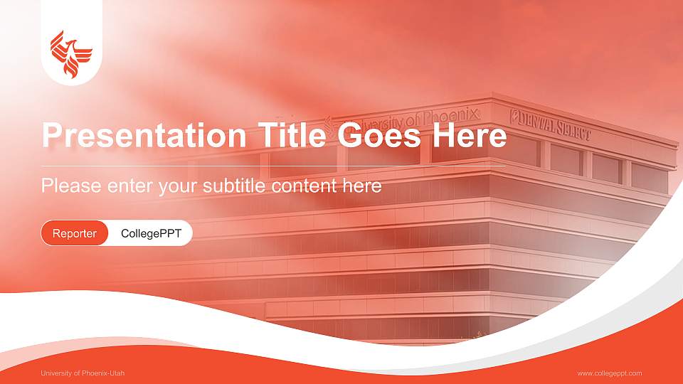 University of Phoenix-Utah Lecture Sharing and Networking Event PPT Template16:9 ratio PPT effect preview image