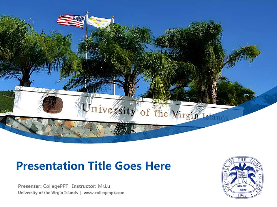 University of the Virgin Islands Course/Courseware Creation PPT Template4:3 ratio PPT effect preview image5