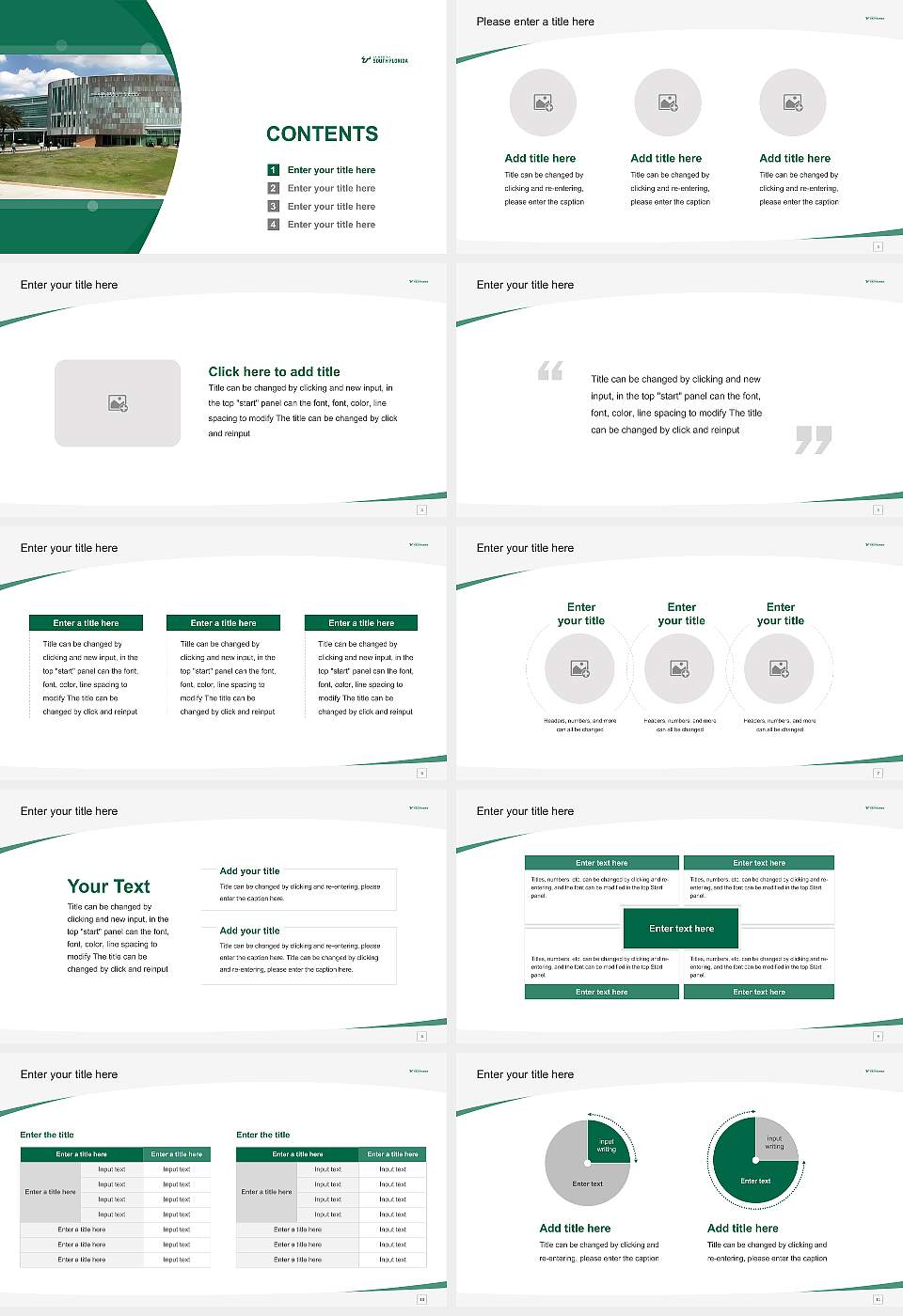University of South Florida Course/Courseware Creation PPT Template16:9 ratio PPT effect preview image2