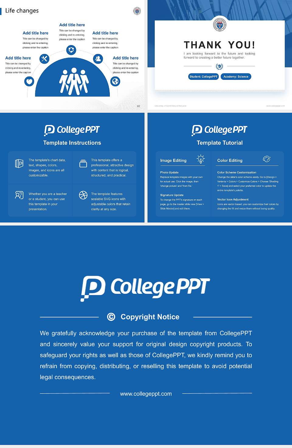 University of Saint Mary of the Lake National Scholarship Defense PPT Template4:3 ratio PPT effect preview image4