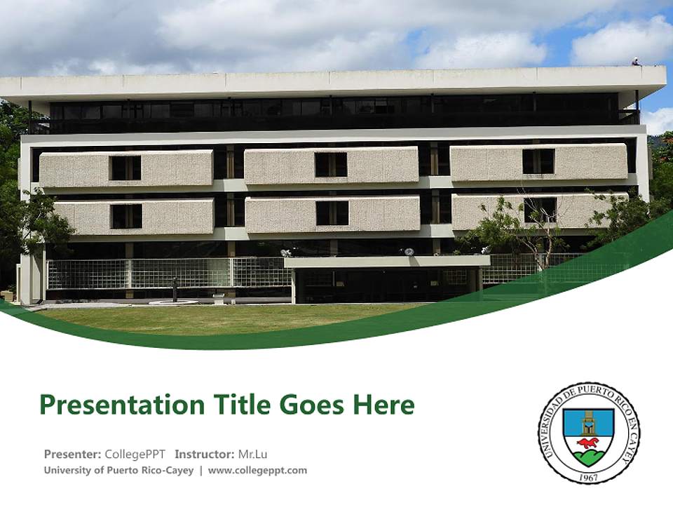 University of Puerto Rico-Cayey Course/Courseware Creation PPT Template4:3 ratio PPT effect preview image5