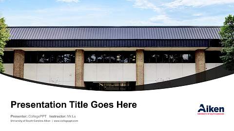 University of South Carolina Aiken Course/Courseware Creation PPT Template