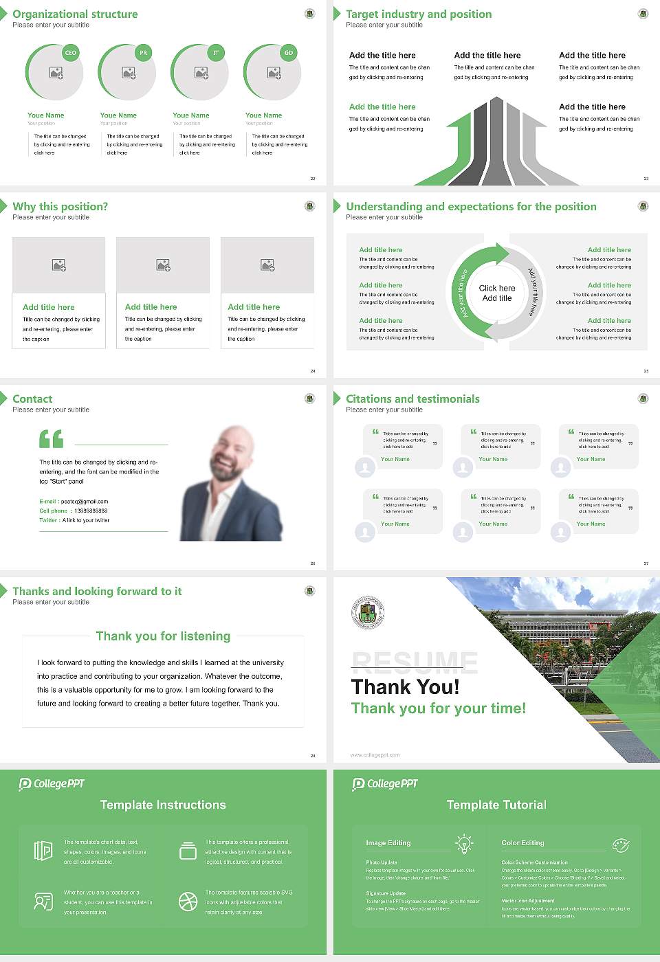 University of Puerto Rico-Medical Sciences Resume PPT Template16:9 ratio PPT effect preview image4