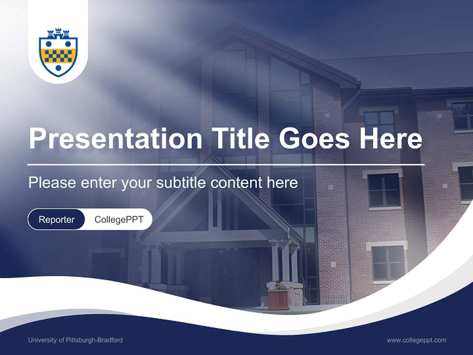 University of Pittsburgh-Bradford Lecture Sharing and Networking Event PPT Template4:3 ratio PPT effect preview image4