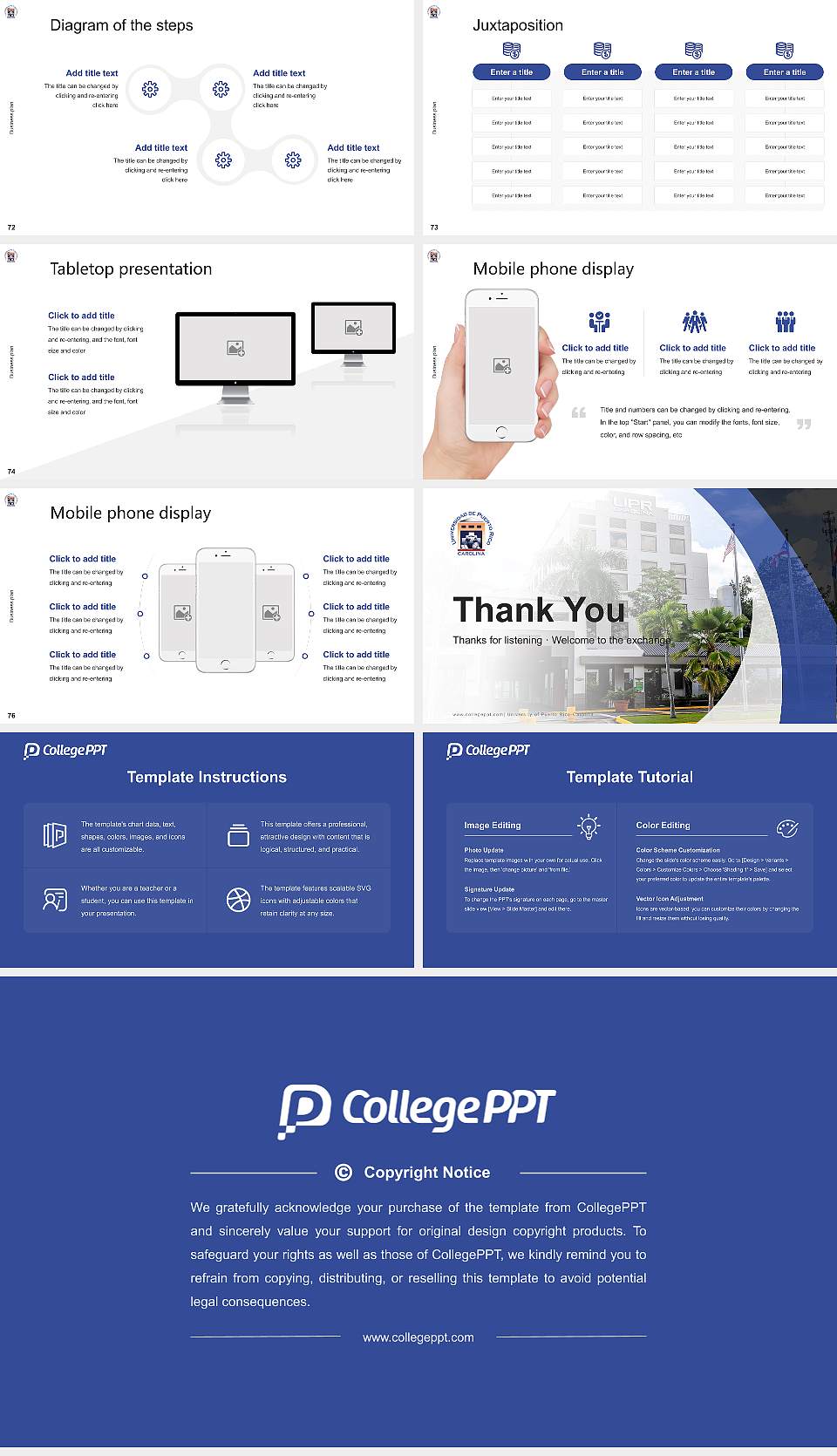 University of Puerto Rico-Carolina Competition/Entrepreneurship Contest PPT Template16:9 ratio PPT effect preview image9