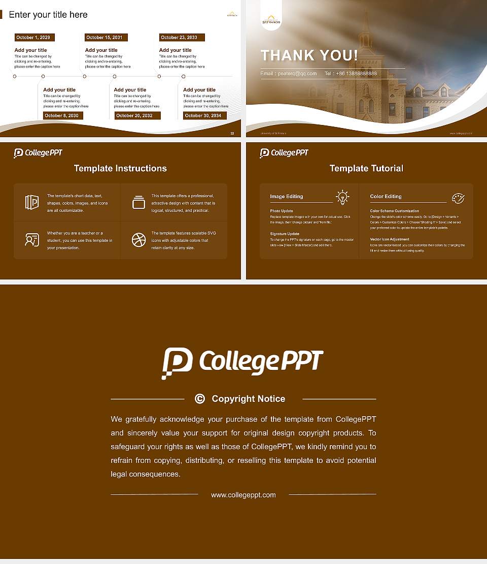 University of St Francis Lecture Sharing and Networking Event PPT Template16:9 ratio PPT effect preview image4