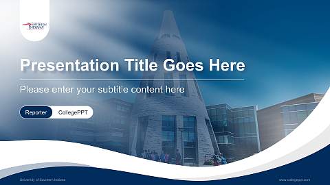University of Southern Indiana Lecture Sharing and Networking Event PPT Template