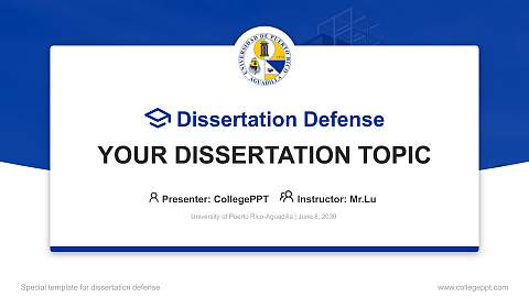 University of Puerto Rico-Aguadilla Graduation Thesis Defense PPT Template