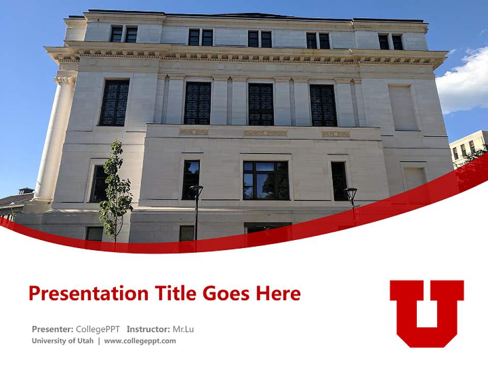University of Utah Course/Courseware Creation PPT Template4:3 ratio PPT effect preview image5