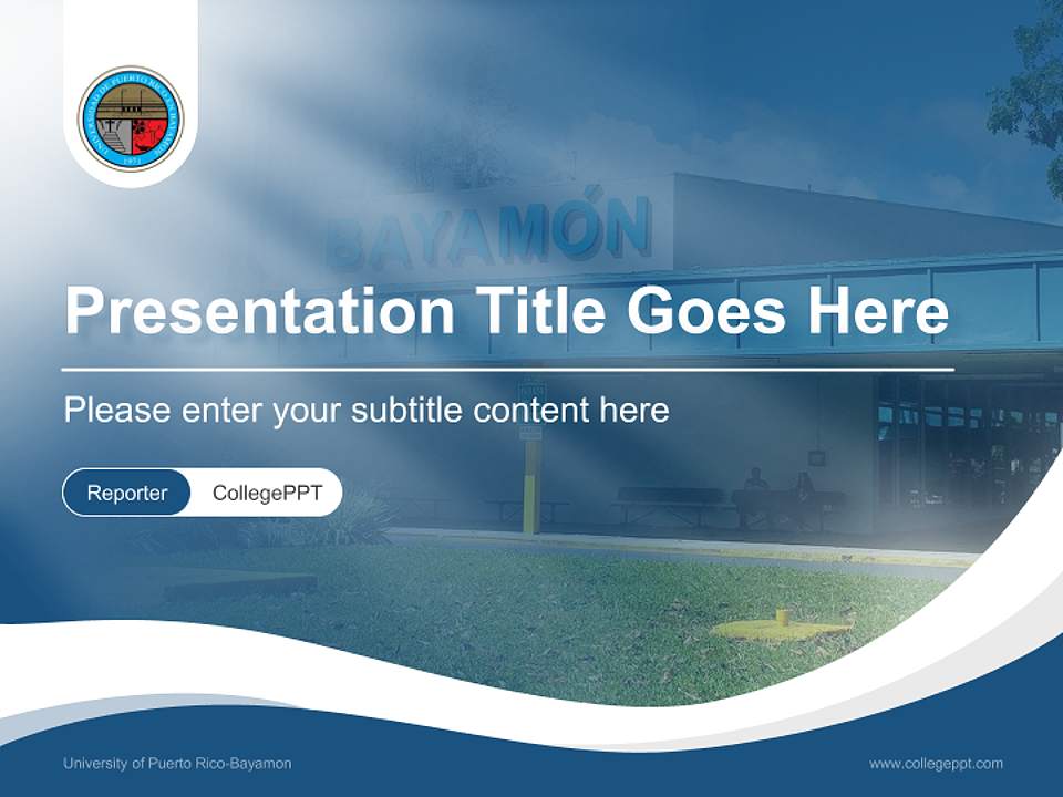 University of Puerto Rico-Bayamon Lecture Sharing and Networking Event PPT Template4:3 ratio PPT effect preview image4