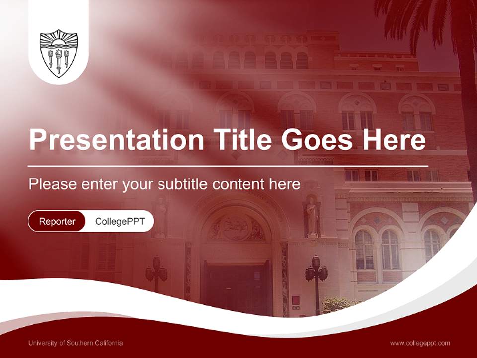 University of Southern California Lecture Sharing and Networking Event PPT Template4:3 ratio PPT effect preview image4