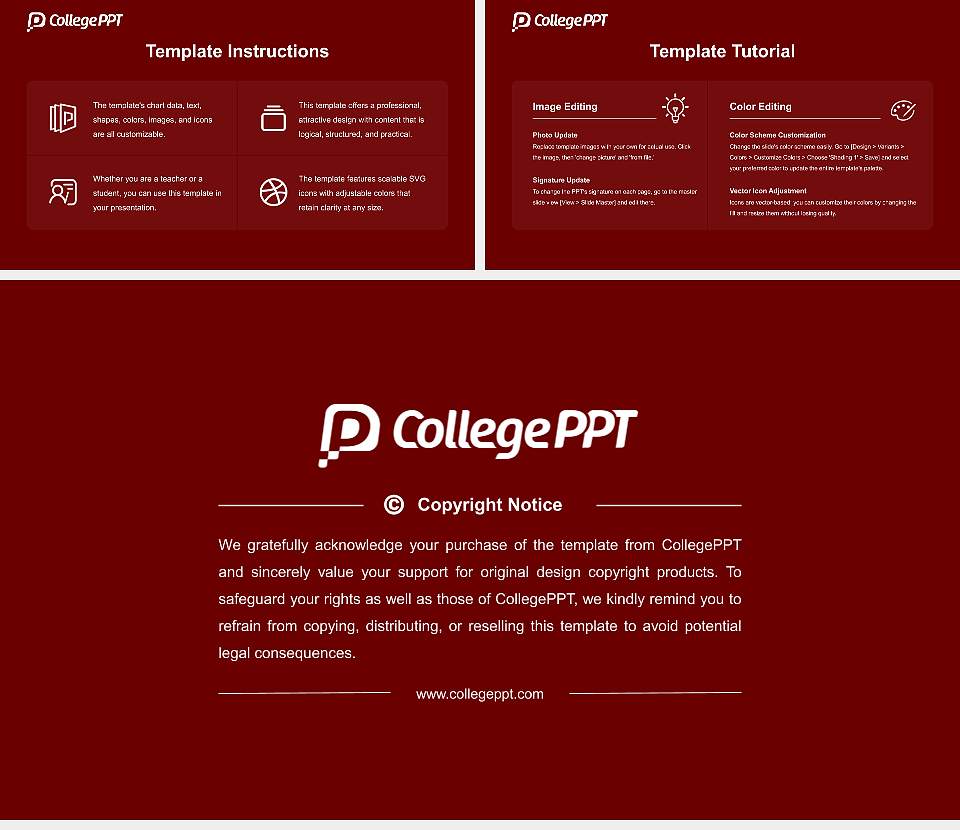 University of Puget Sound Course/Courseware Creation PPT Template16:9 ratio PPT effect preview image5