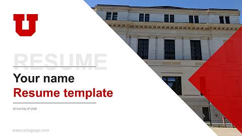 University of Utah Resume PPT Template