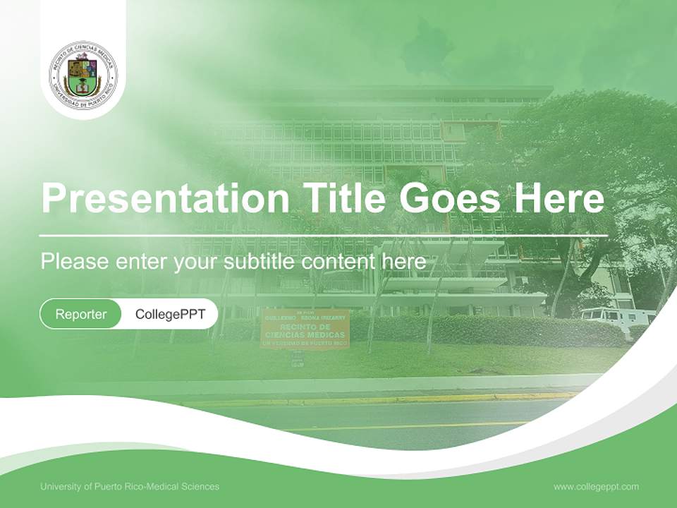 University of Puerto Rico-Medical Sciences Lecture Sharing and Networking Event PPT Template4:3 ratio PPT effect preview image4