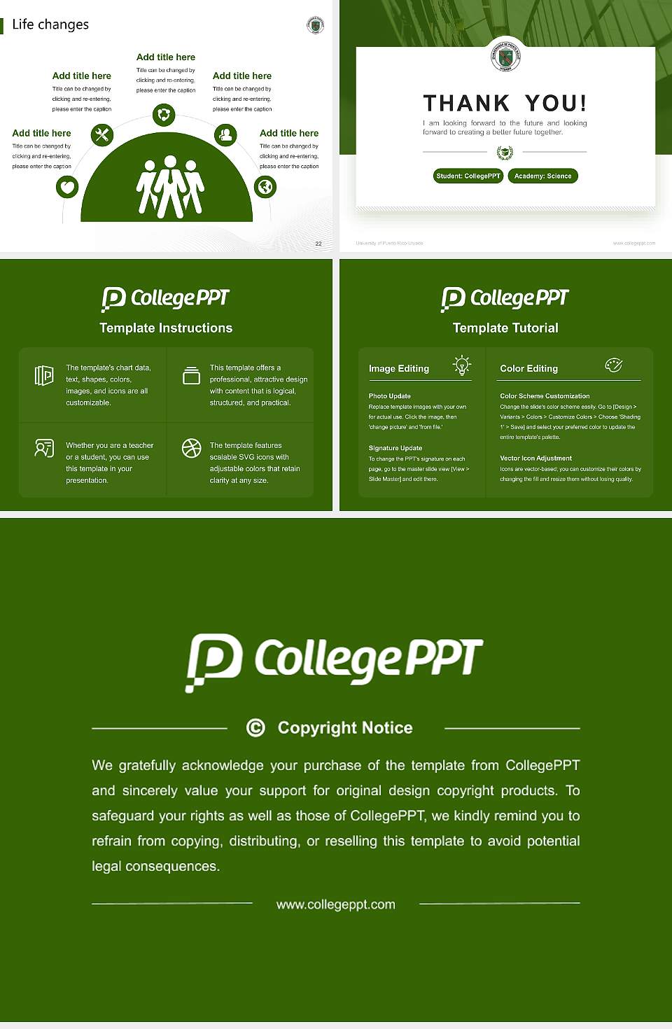 University of Puerto Rico-Utuado National Scholarship Defense PPT Template4:3 ratio PPT effect preview image4
