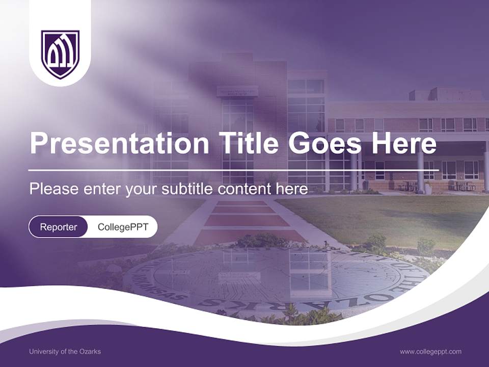 University of the Ozarks Lecture Sharing and Networking Event PPT Template4:3 ratio PPT effect preview image4