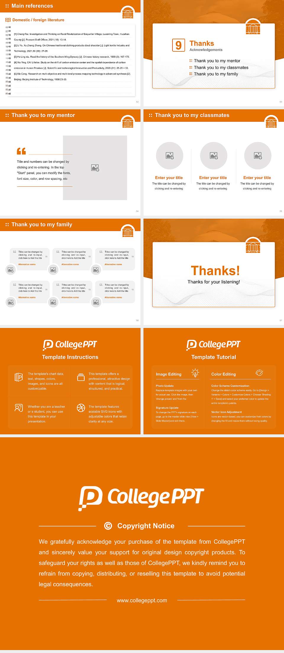 University of Virginia-Main Campus Graduation Thesis Defense PPT Template4:3 ratio PPT effect preview image7