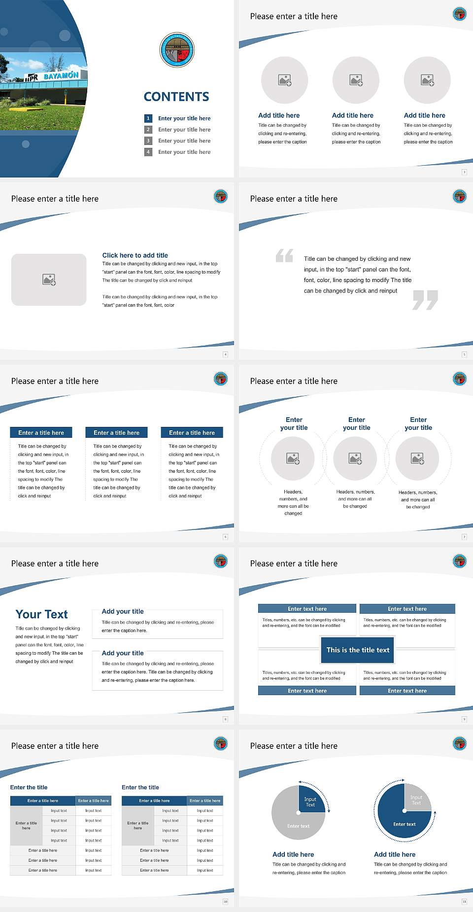 University of Puerto Rico-Bayamon Course/Courseware Creation PPT Template4:3 ratio PPT effect preview image2