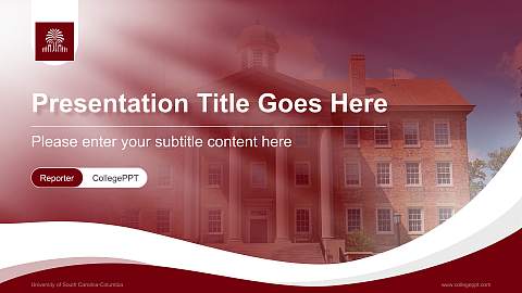 University of South Carolina-Columbia Lecture Sharing and Networking Event PPT Template
