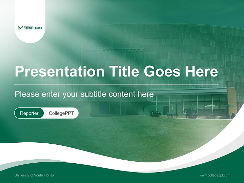 University of South Florida Lecture Sharing and Networking Event PPT Template4:3 ratio PPT effect preview image4