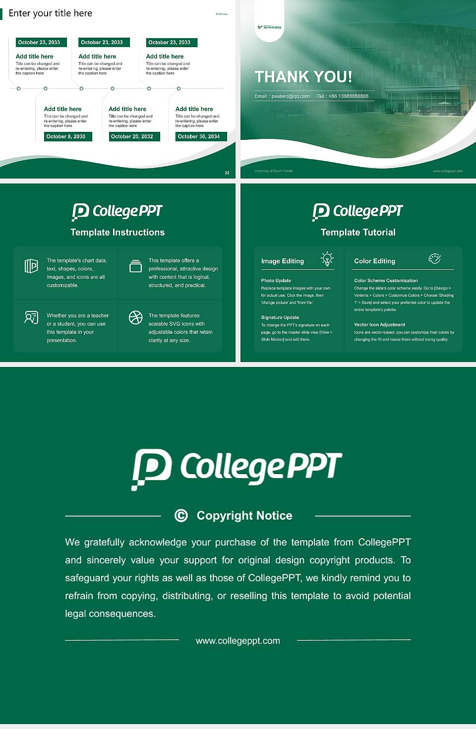University of South Florida Lecture Sharing and Networking Event PPT Template4:3 ratio PPT effect preview image4